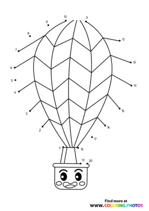Hot air baloons dot the dots