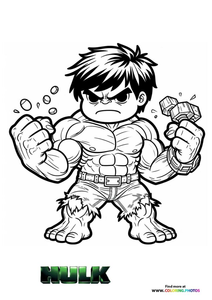 Hulk Flexing with Rage