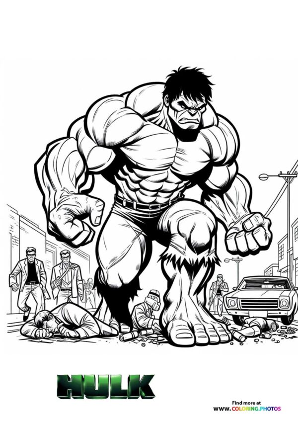 Hulk Towering Over the City