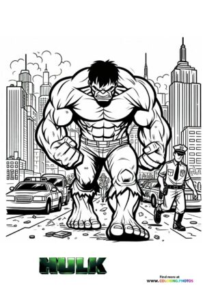 Hulk Destroying the City