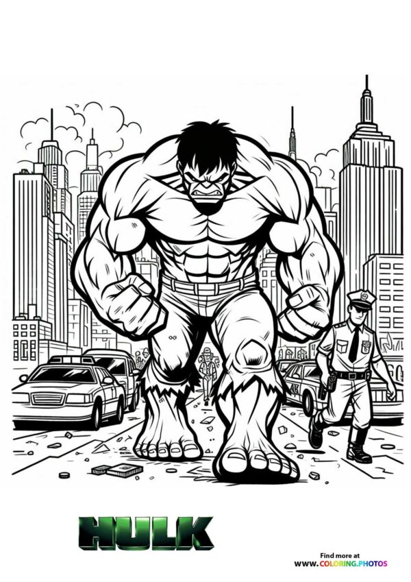 Hulk Destroying the City