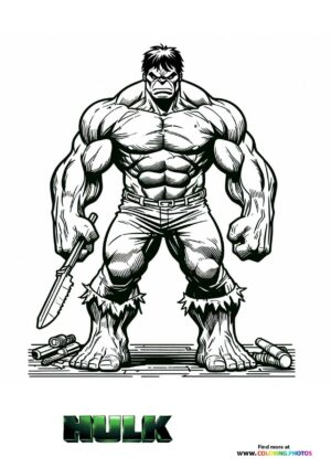 Hulk in Angry Stance