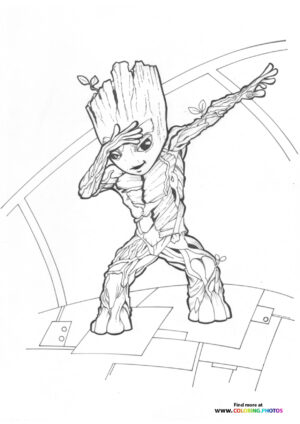 I Am Groot dabbing