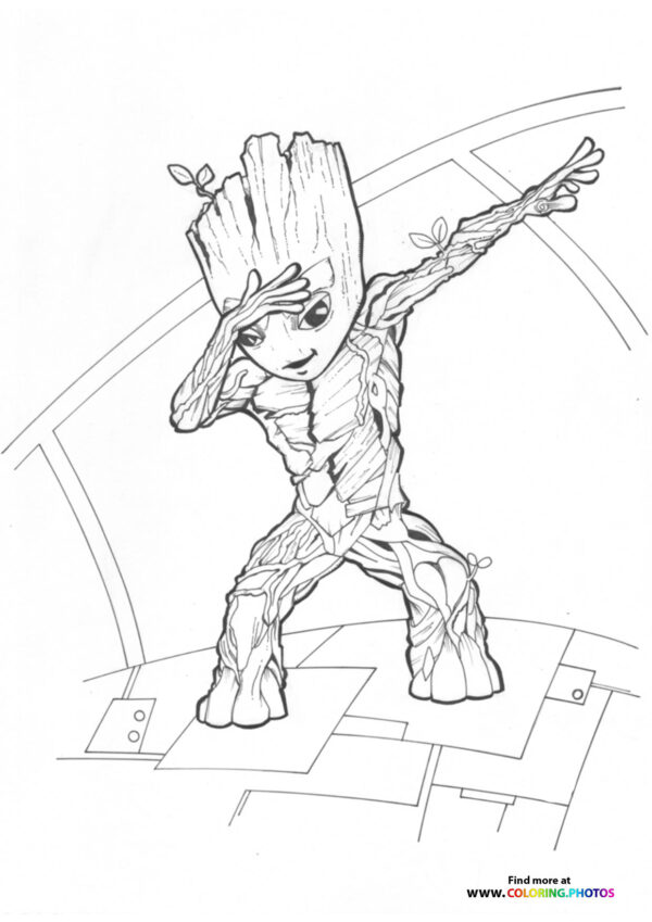I Am Groot dabbing