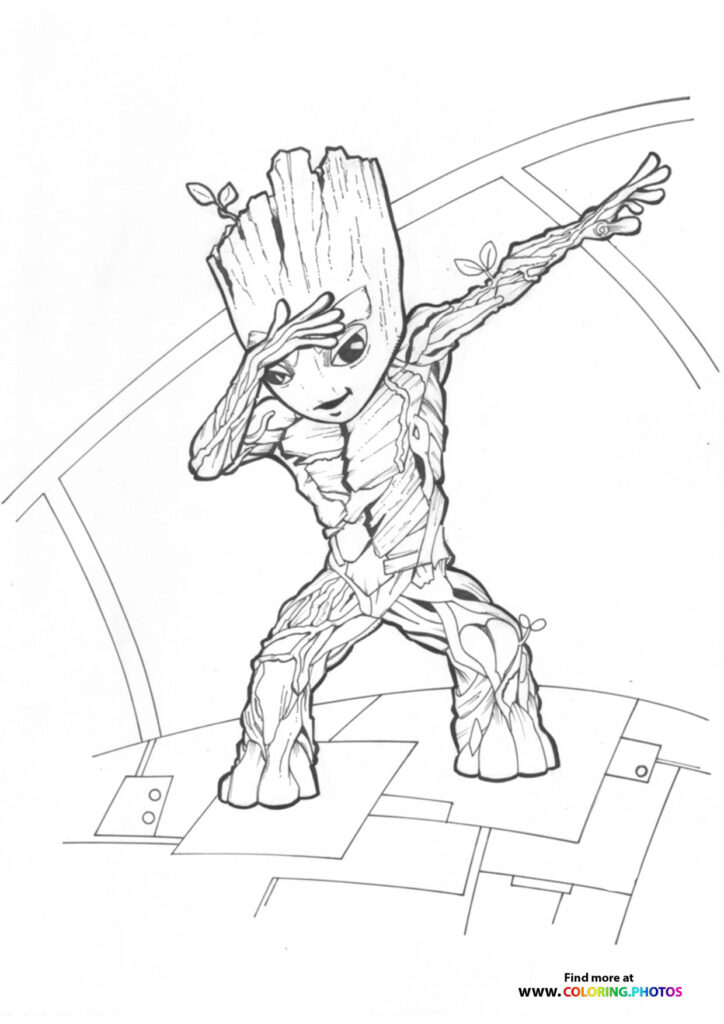 I Am Groot dabbing