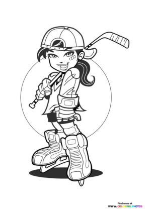Ice hockey girl