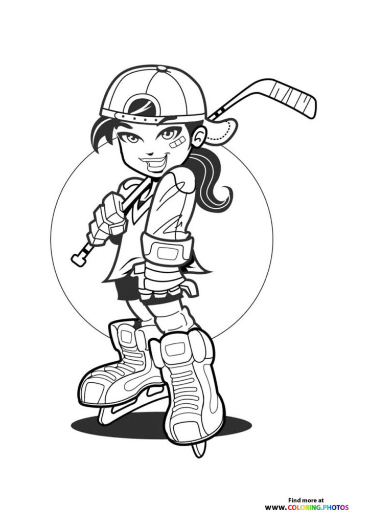 Ice hockey girl