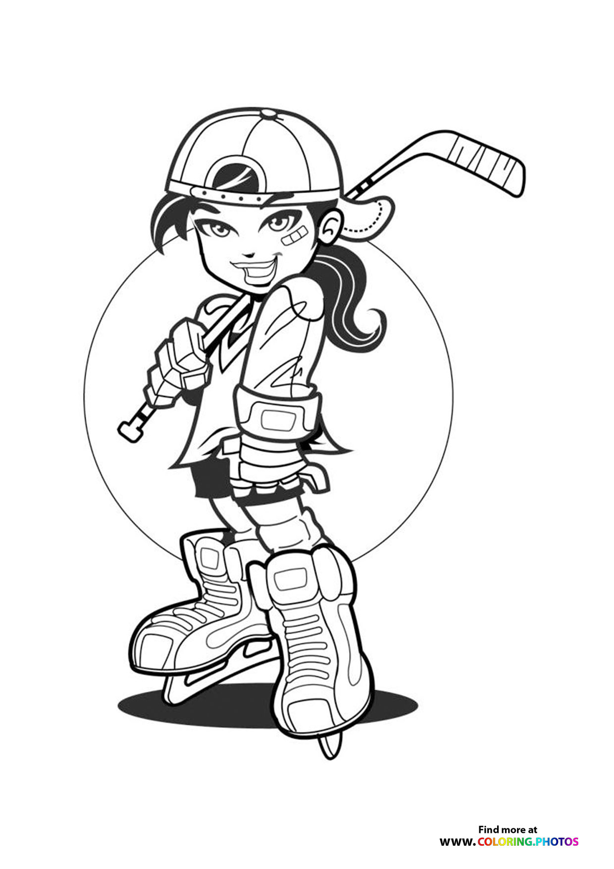 Ice hockey girl