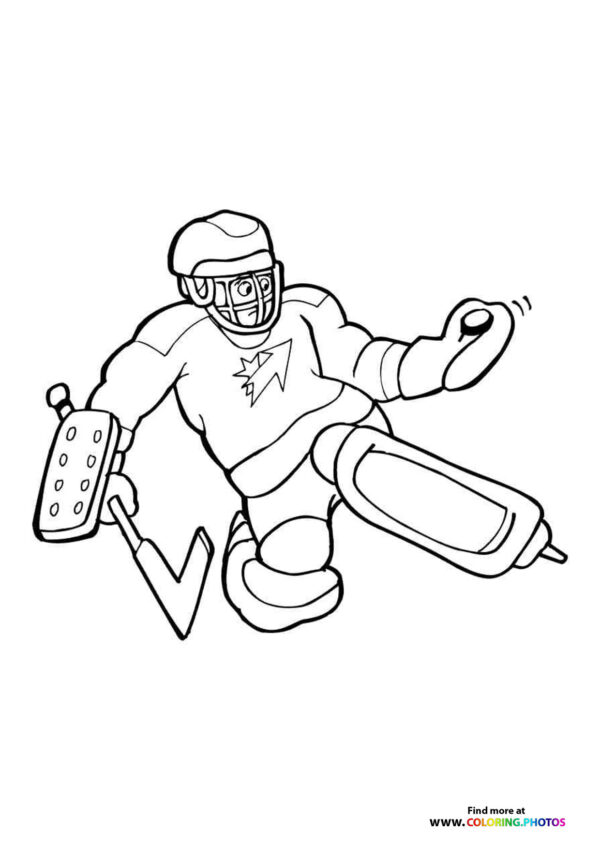 Ice hockey goalie