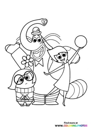 Joy, Sadness, and Fear Celebrating Together