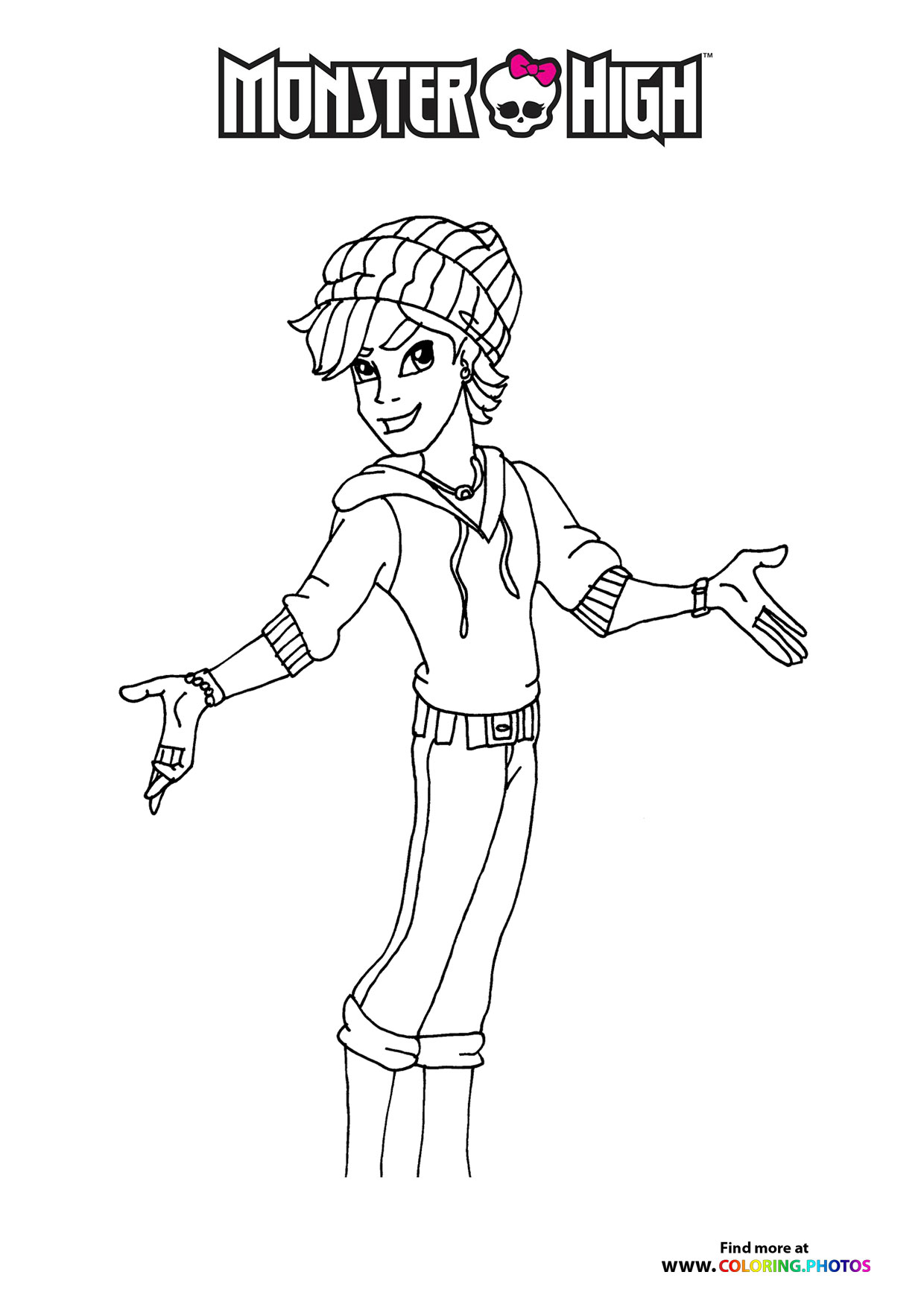 Monster High Character in Beanie