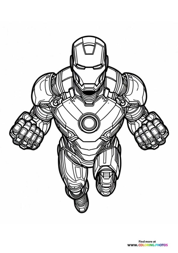 Iron Man flying