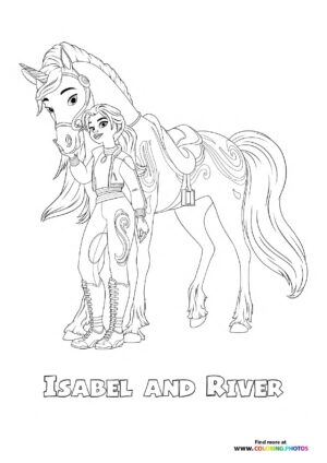 Isabel and River from Unicorn Academy