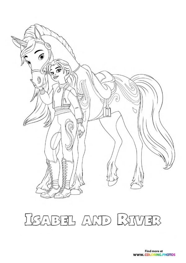 Isabel and River from Unicorn Academy