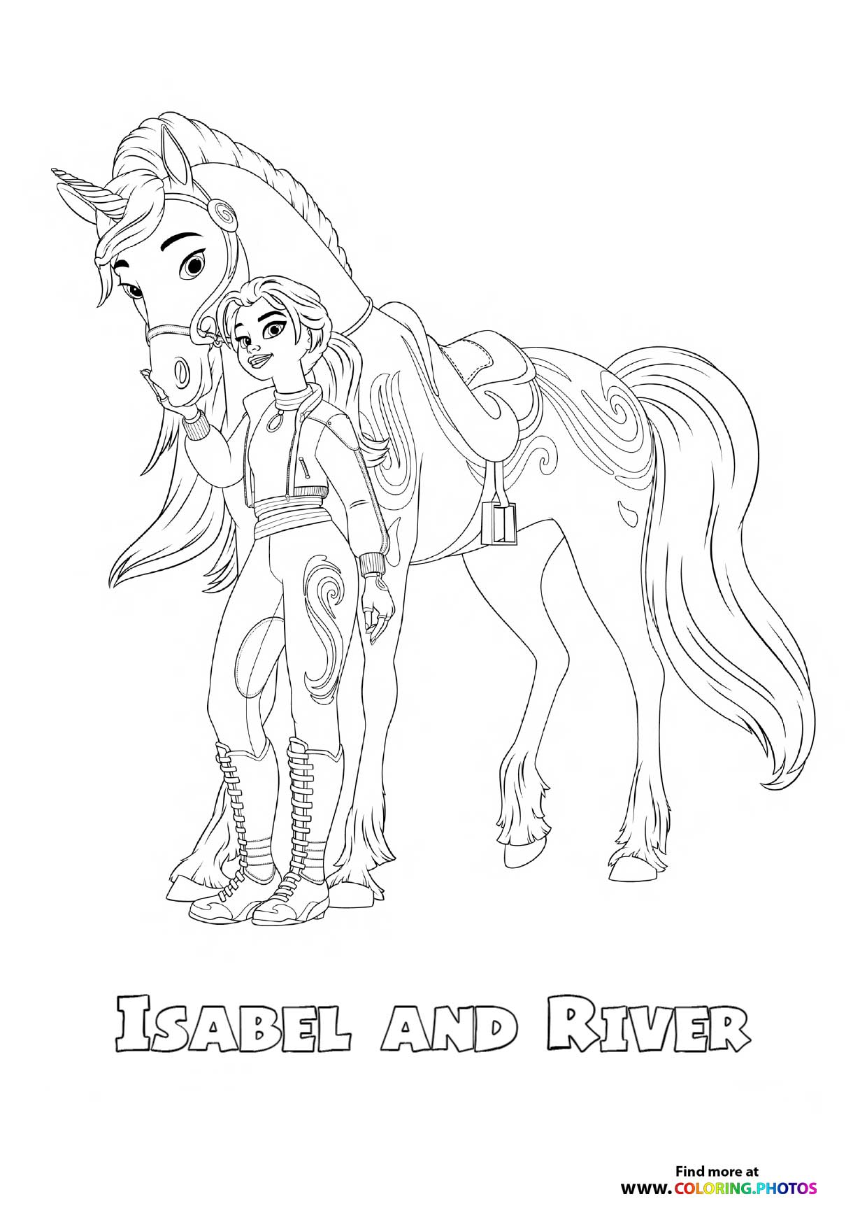 Isabel and River from Unicorn Academy