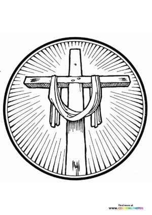 Easter Cross with Crown of Thorns