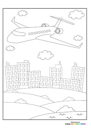 Jet flying