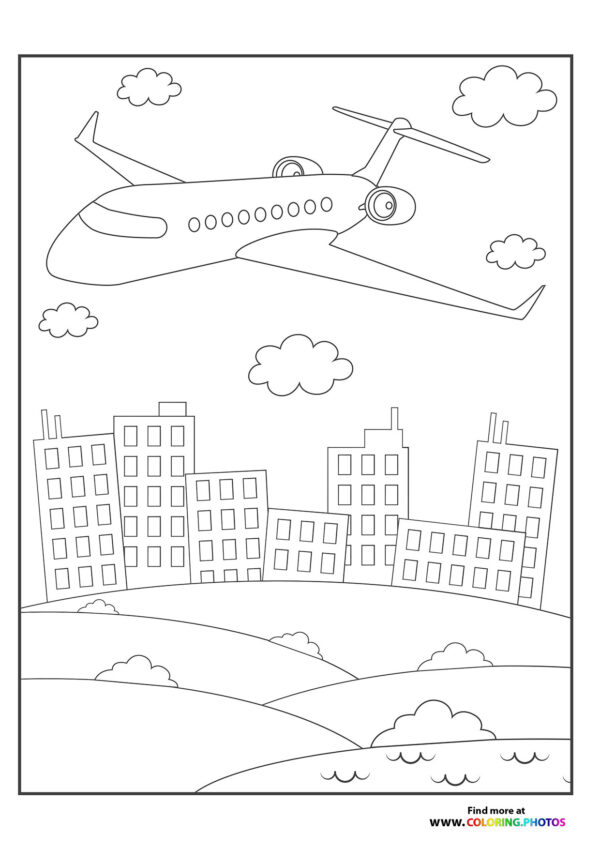 Jet flying