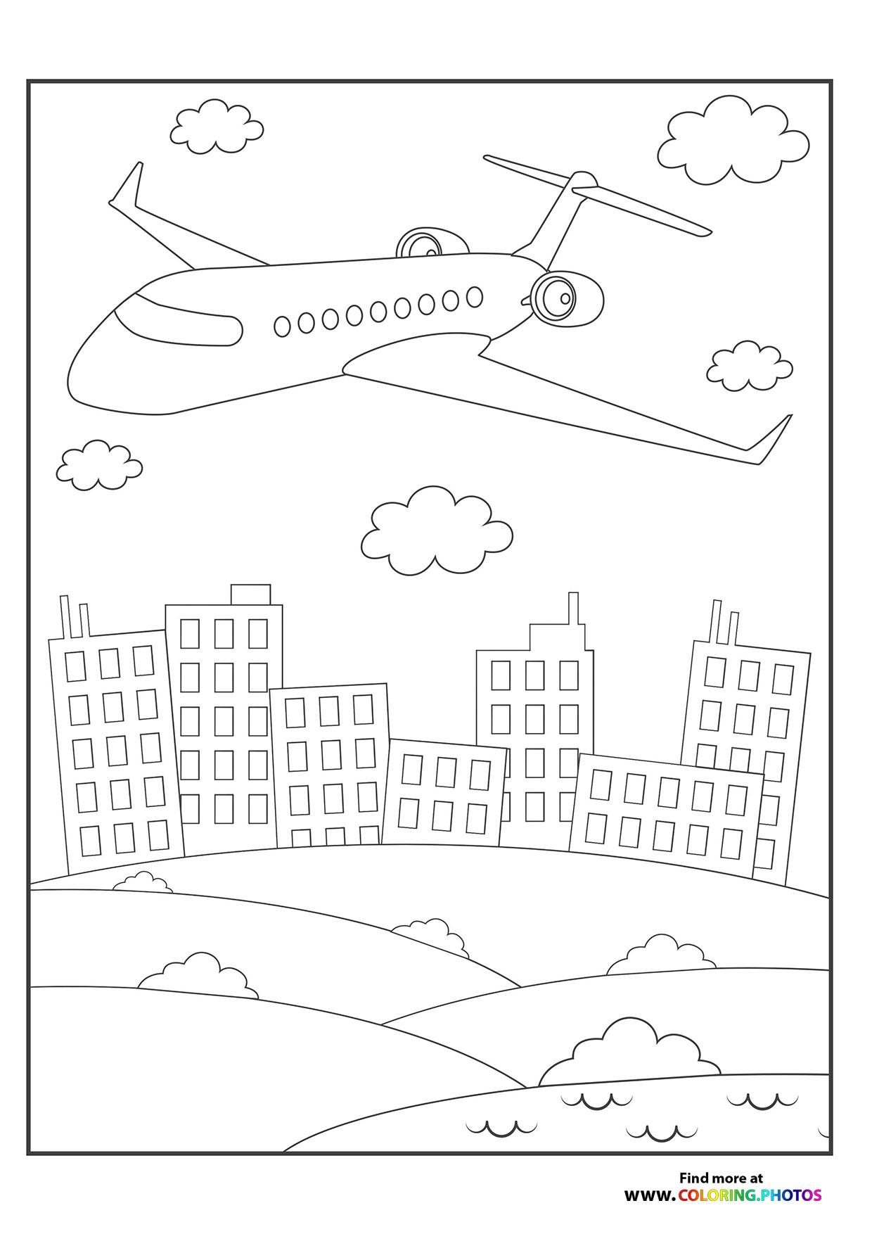 Jet flying