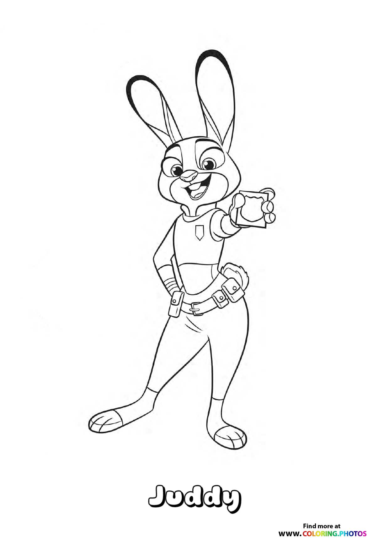 Judy Hopps in Police Uniform