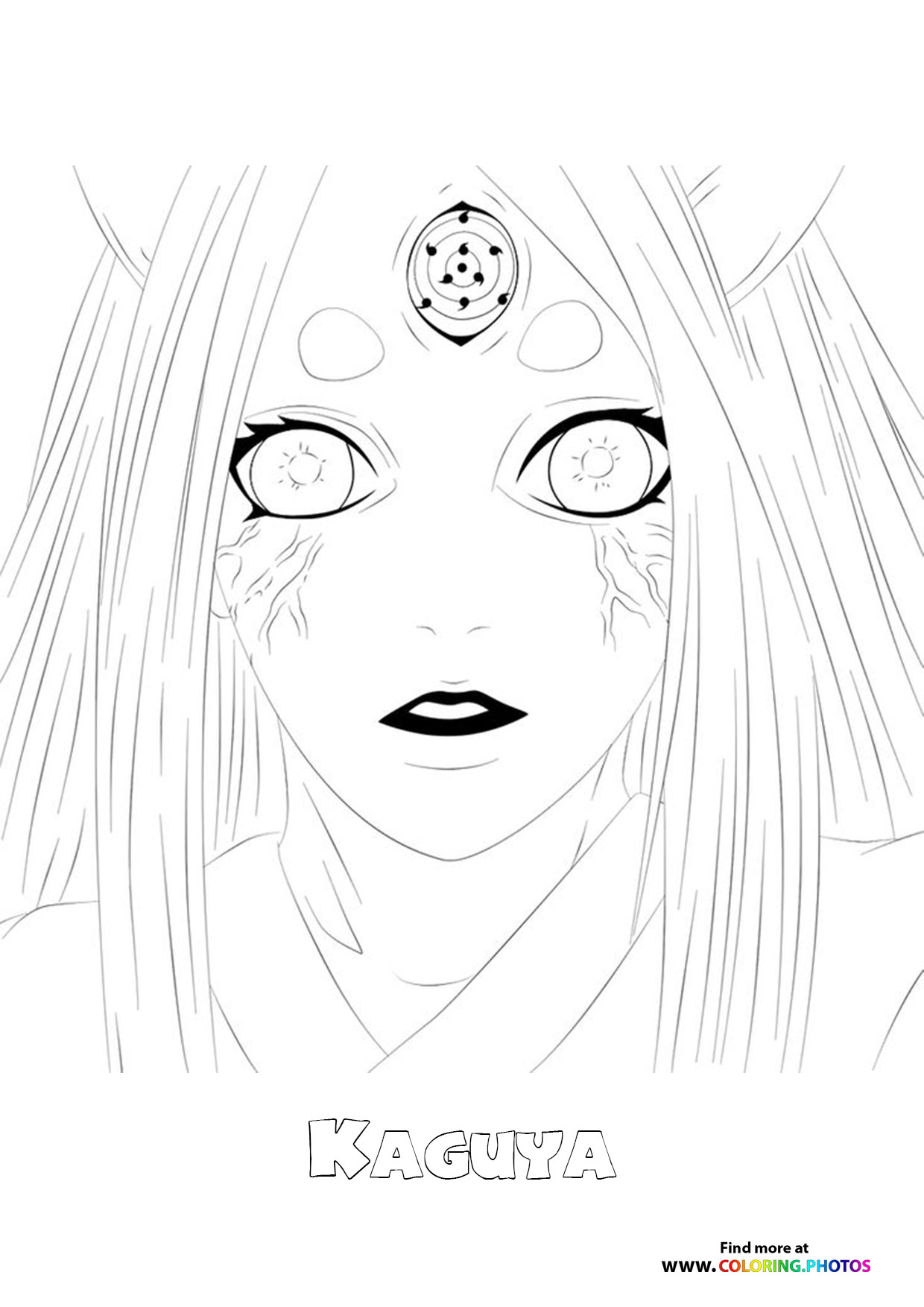 Kaguya portrait from Naruto
