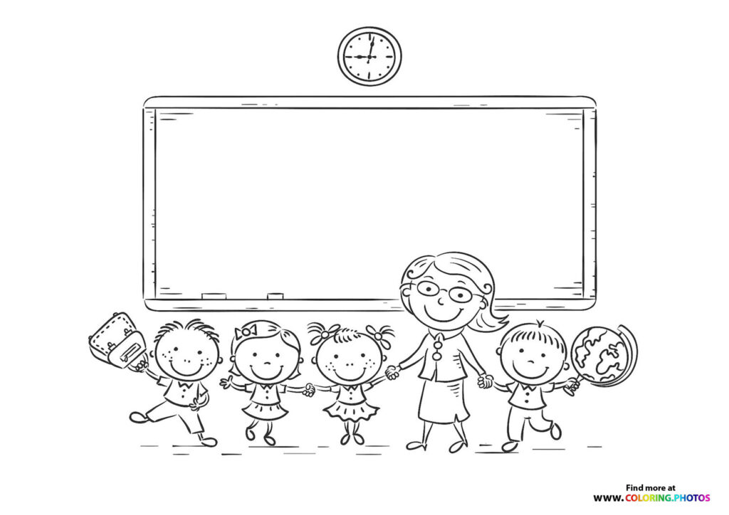 Teacher with Students in Classroom