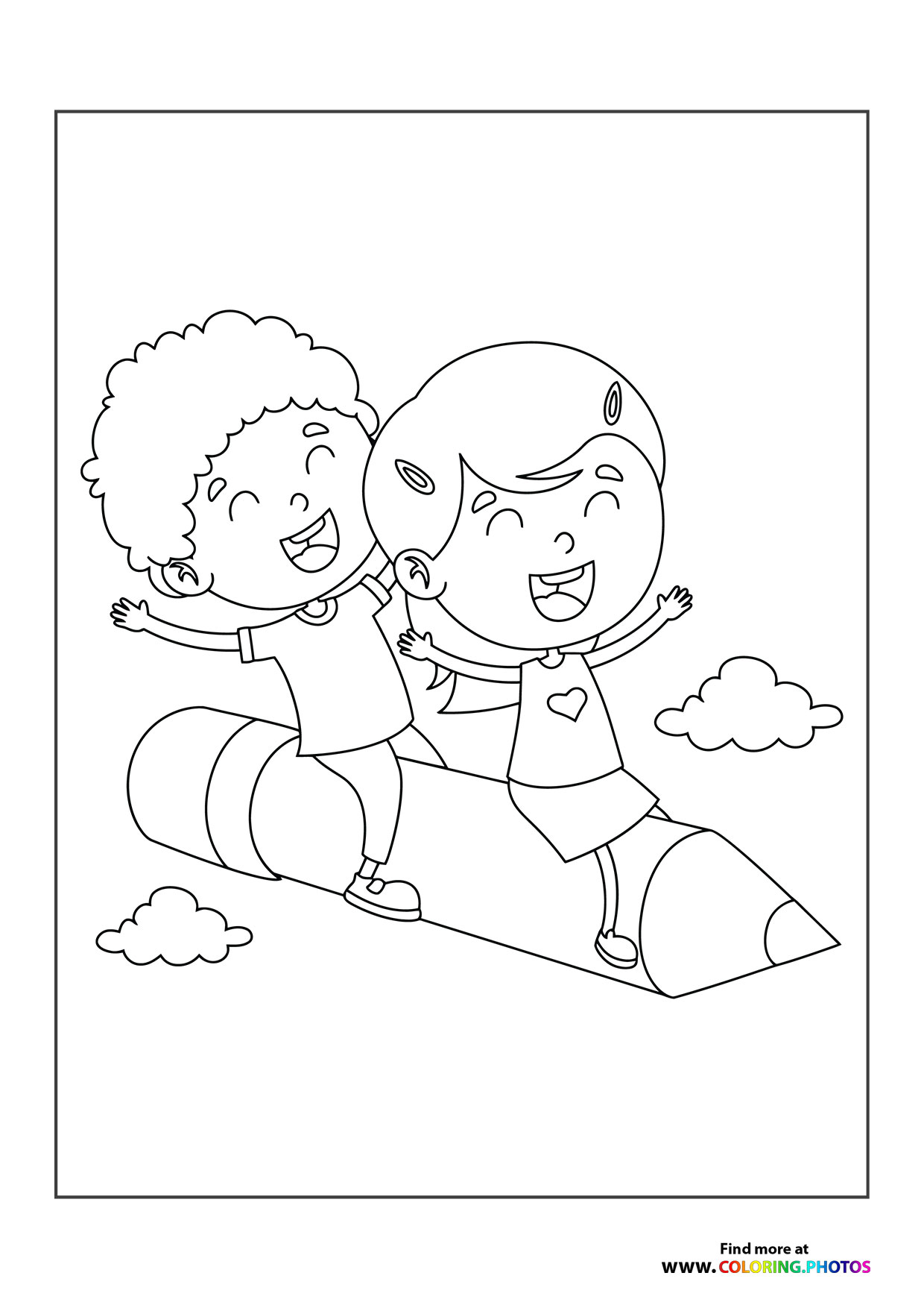 Kids on a rocket