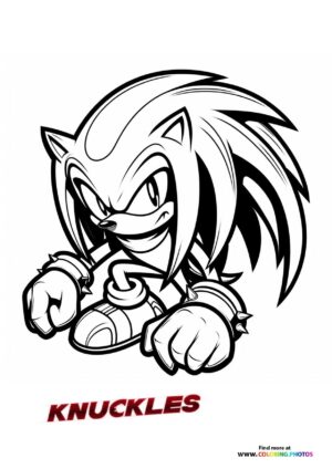Knuckles looking mean