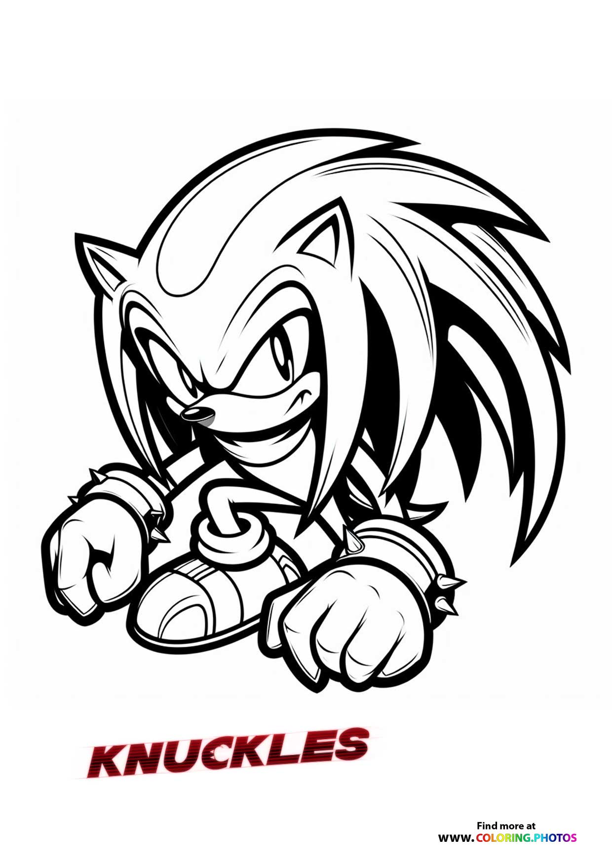 Knuckles looking mean