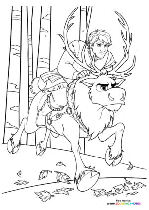 Kristoff and Sven riding