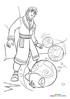Kristoff with trolls