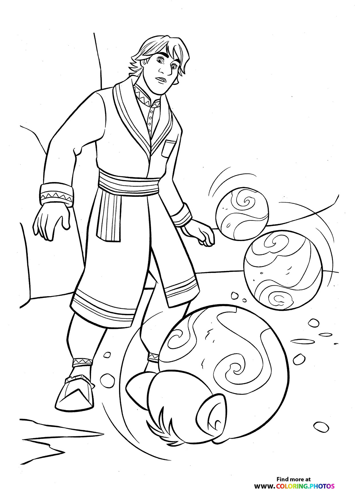 Kristoff with trolls