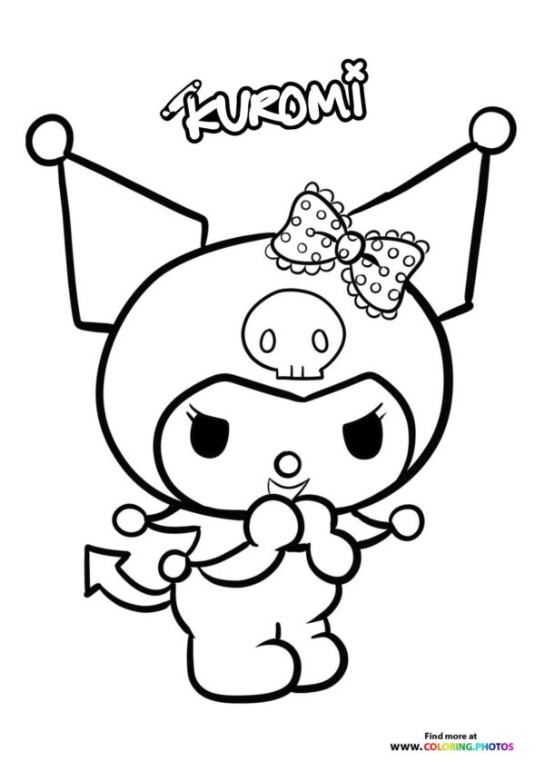 Kuromi laughing