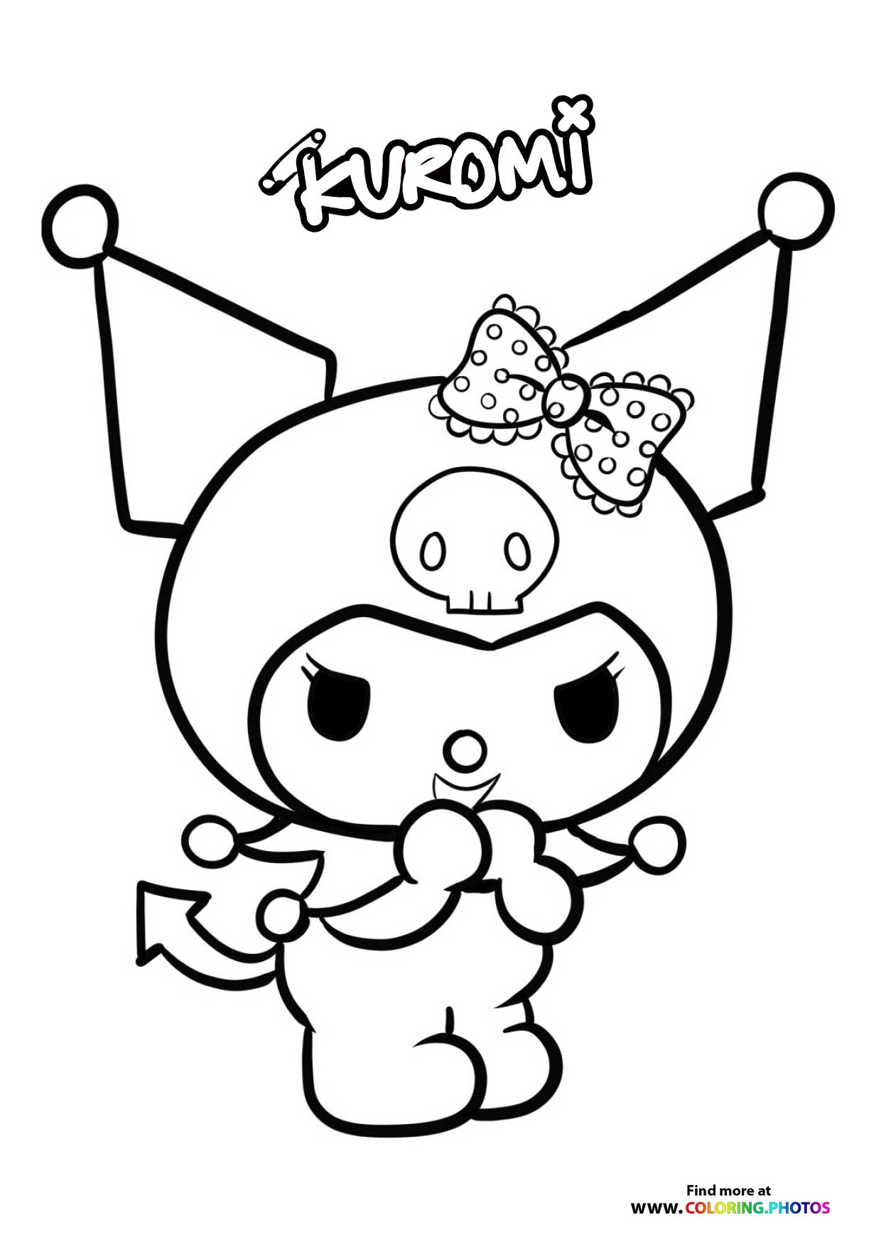 Kuromi laughing