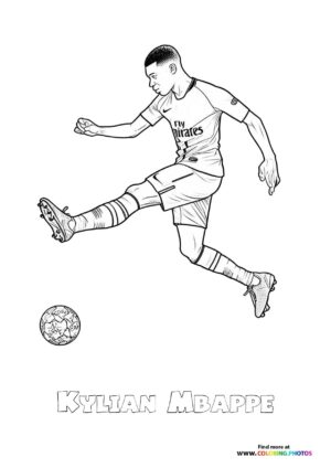 Kylian Mbappe kicking