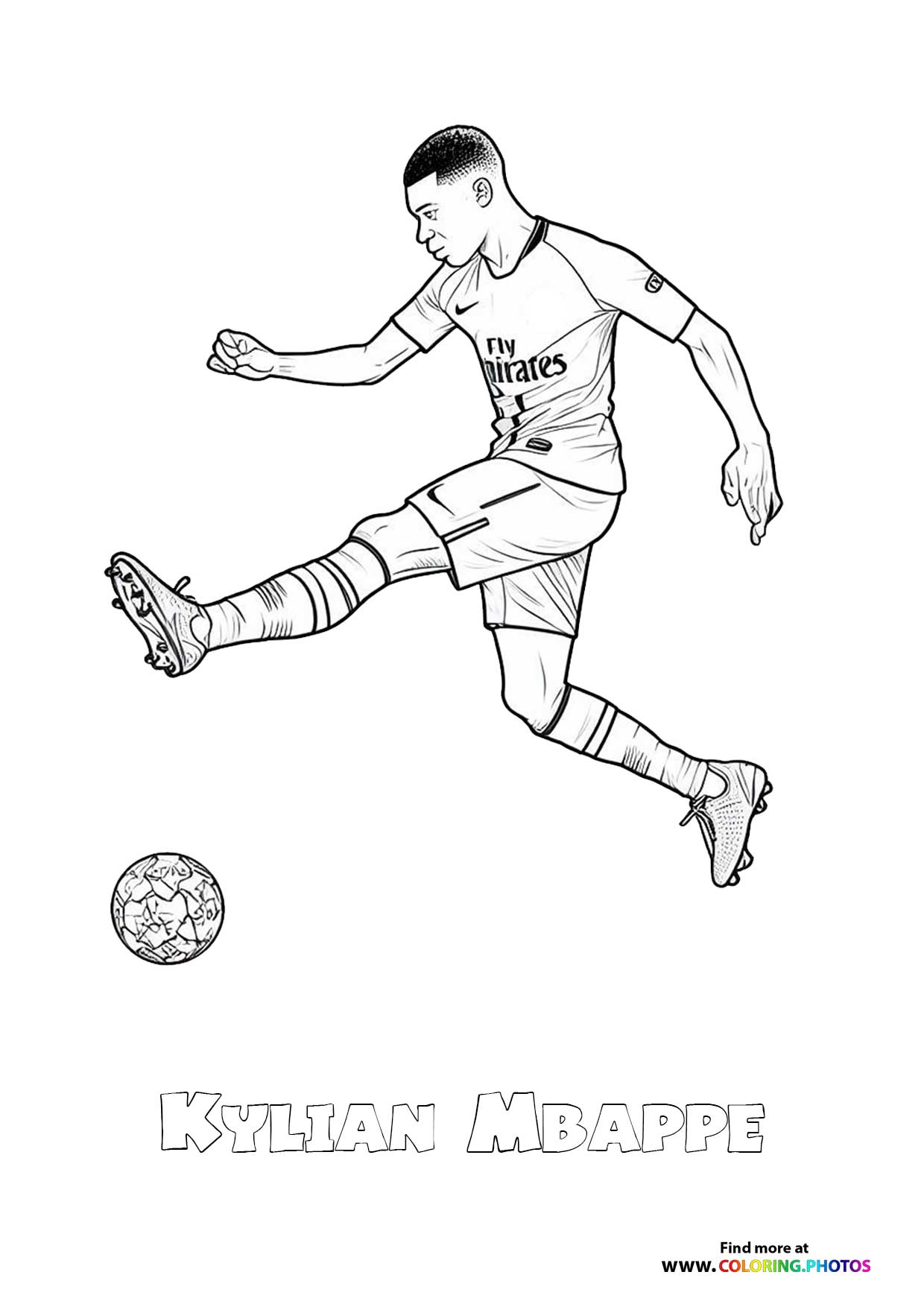 Kylian Mbappe kicking
