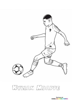 Kylian Mbappe playing