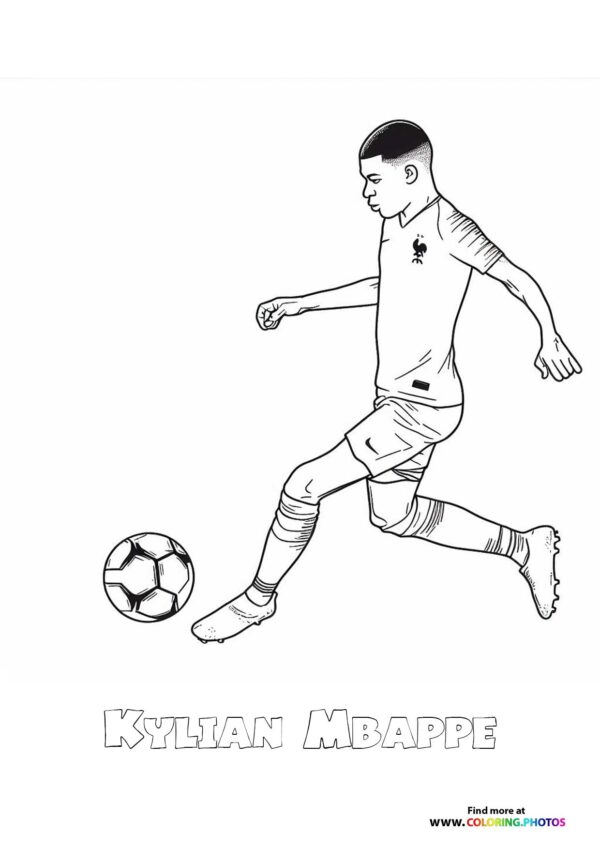 Kylian Mbappe playing