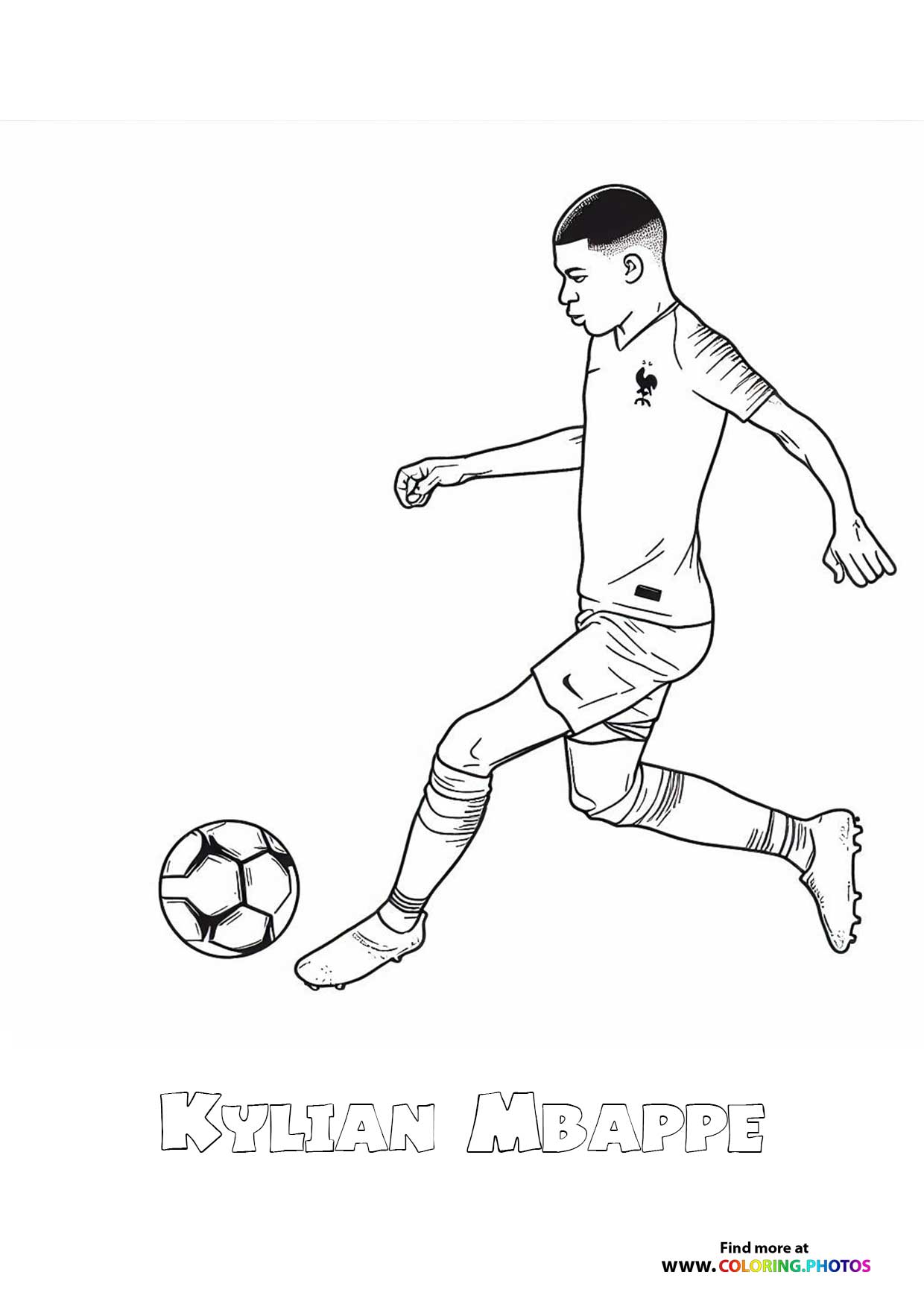 Kylian Mbappe playing