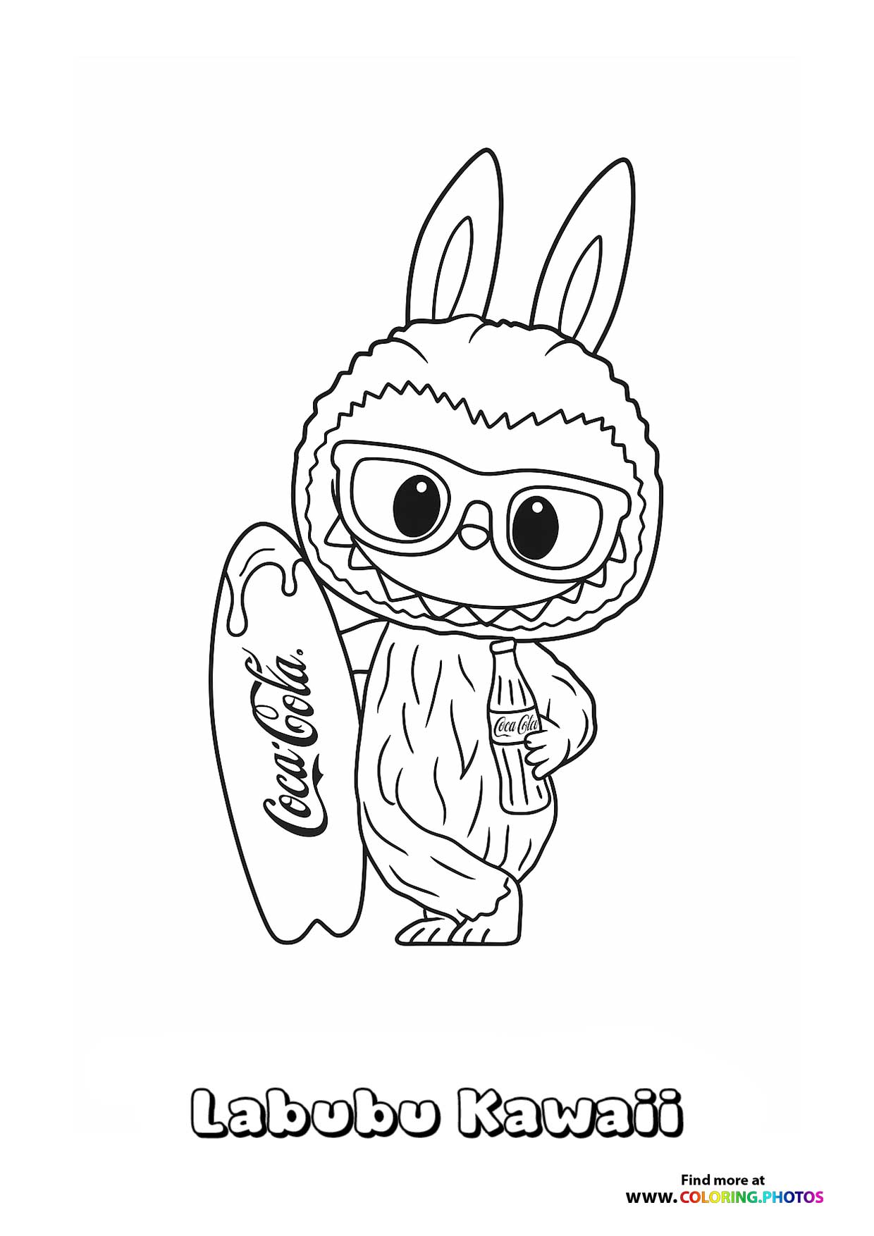 Labubu with Surfboard