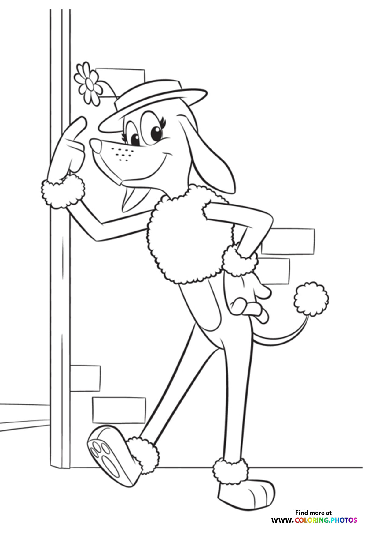 Lady Lydia coloring page
