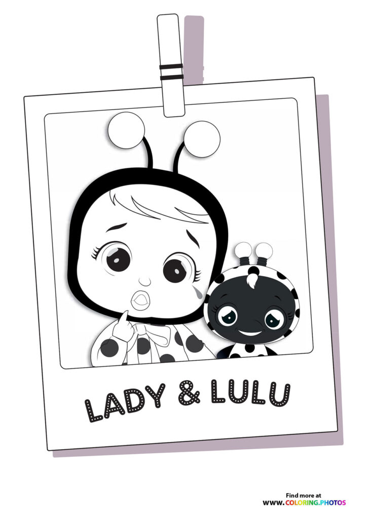 Lady and Lulu - Cry Babies coloring page