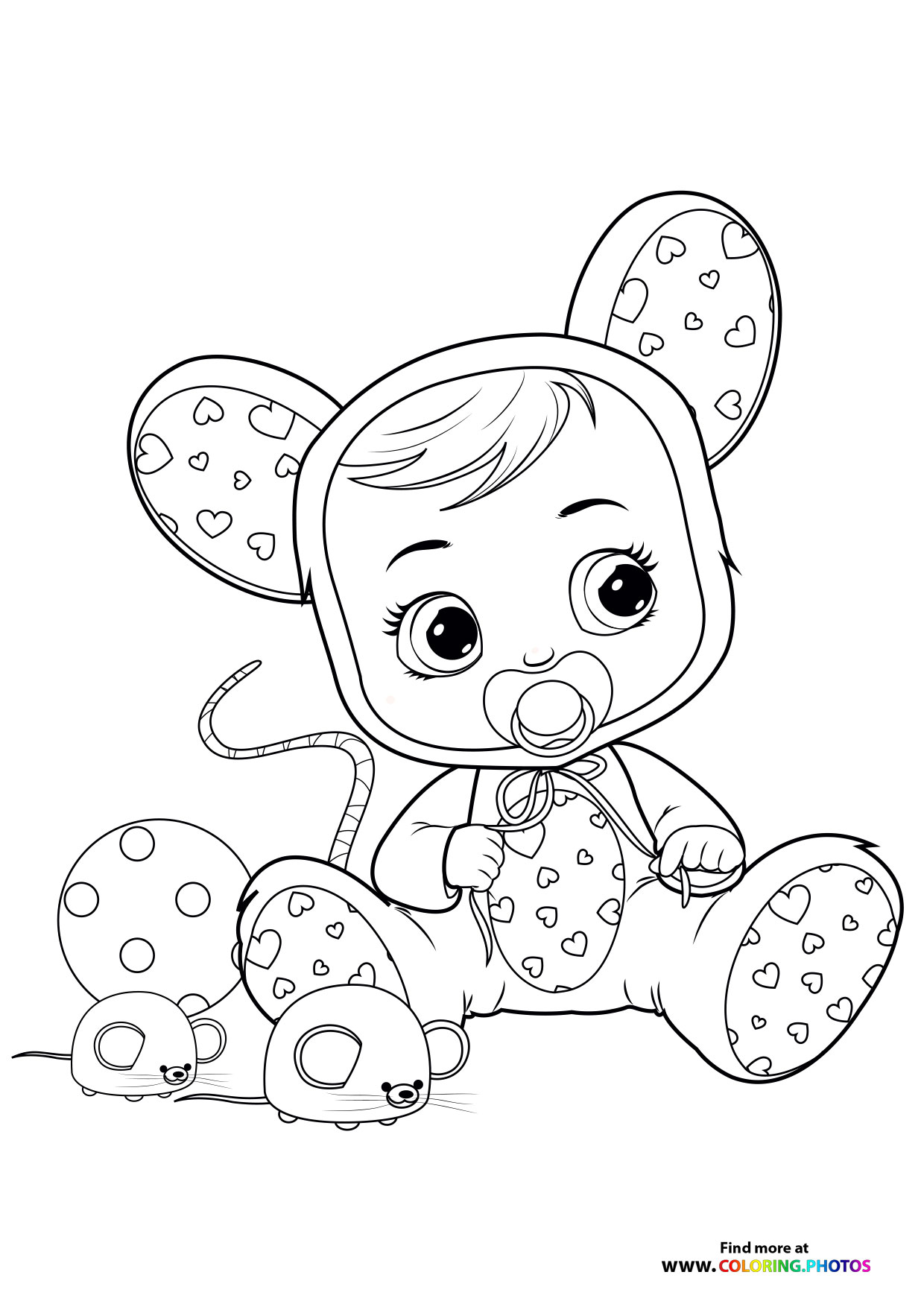 Lala - Cry Babies coloring page