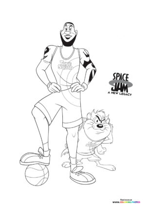 LeBron James and Bugs Bunny
