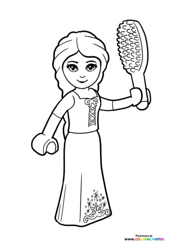 LEGO Girl with Hairbrush