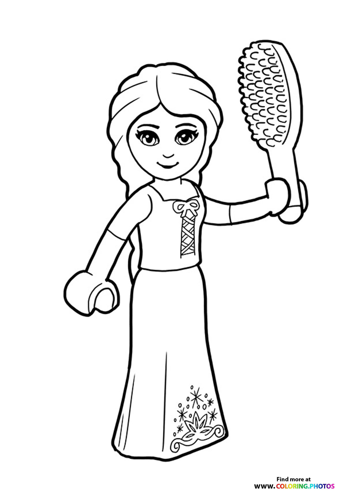 LEGO Girl with Hairbrush