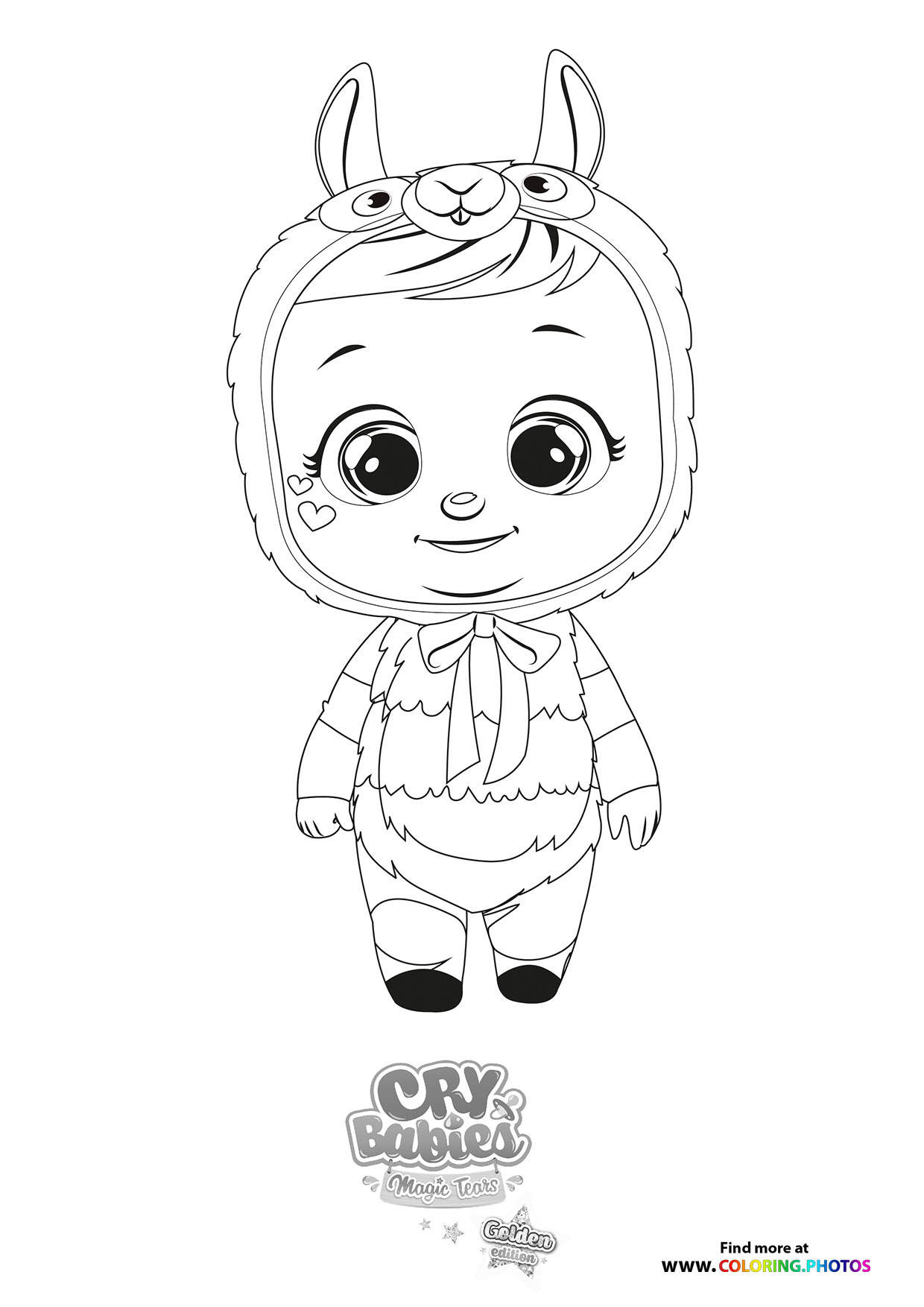 Lena - Cry Babies - Gold Edition coloring page