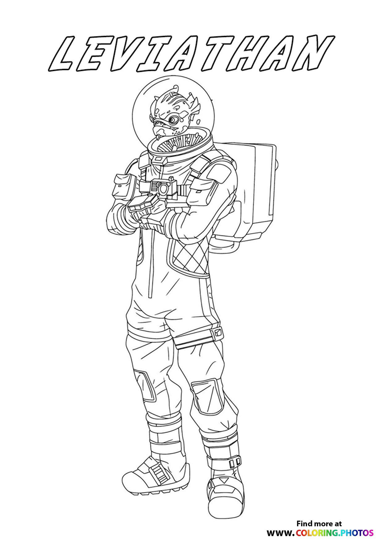Leviathan - Fortnite coloring page