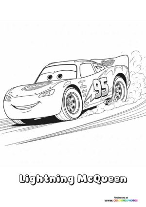 Lightning McQueen riding