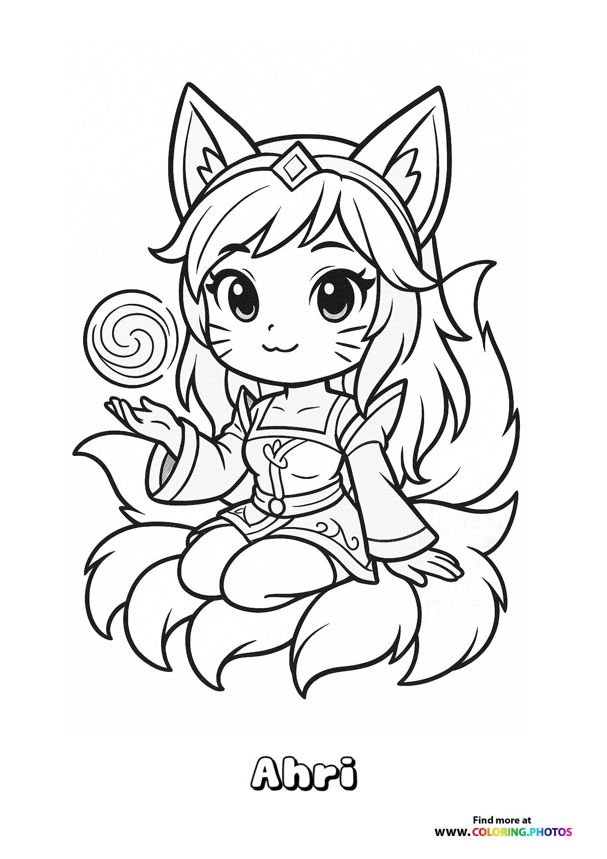 Ahri Chibi Style